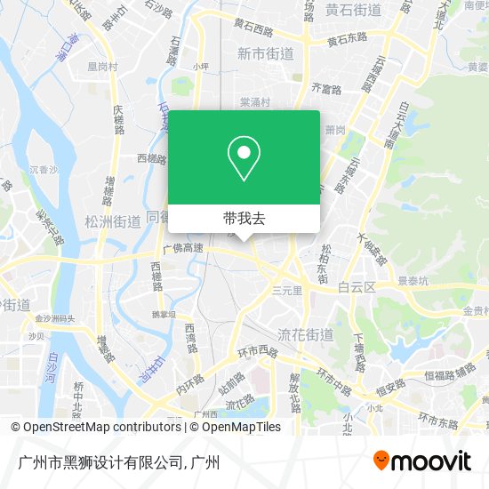 广州市黑狮设计有限公司地图