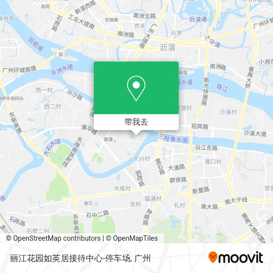 丽江花园如英居接待中心-停车场地图