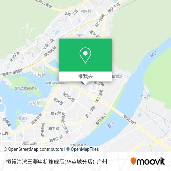 恒裕海湾三菱电机旗舰店(华英城分店)地图