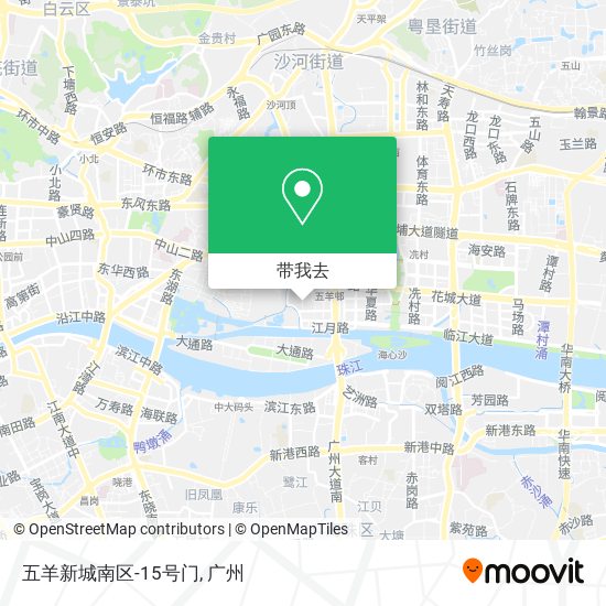 五羊新城南区-15号门地图