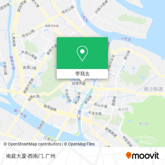 南庭大厦-西南门地图