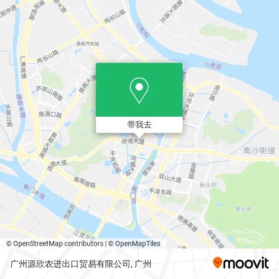 广州源欣农进出口贸易有限公司地图
