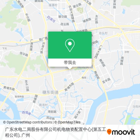 广东水电二局股份有限公司机电物资配置中心(第五工程公司)地图