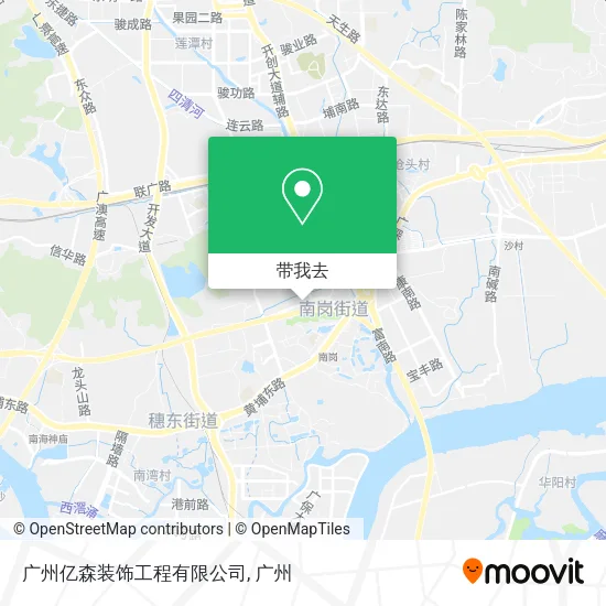 广州亿森装饰工程有限公司地图