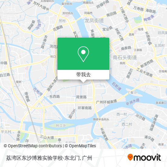 荔湾区东沙博雅实验学校-东北门地图