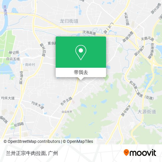 兰卅正宗牛肉拉面地图