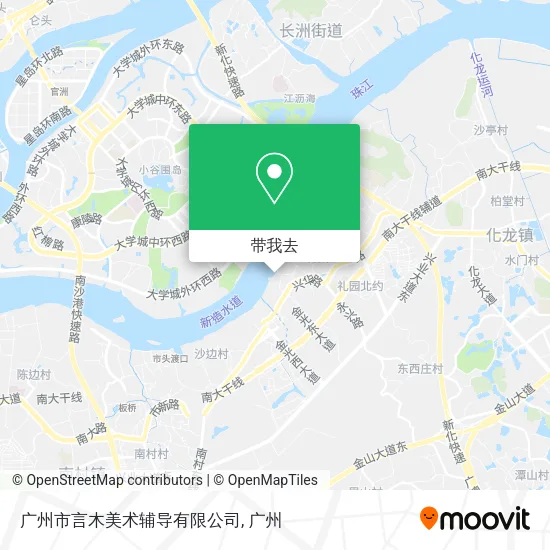 广州市言木美术辅导有限公司地图
