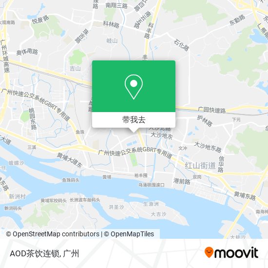 AOD茶饮连锁地图