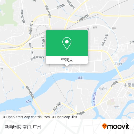 新塘医院-南门地图