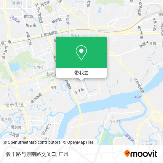 骏丰路与康南路交叉口地图
