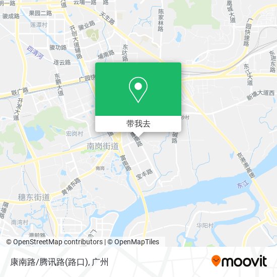 康南路/腾讯路(路口)地图