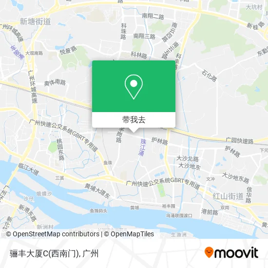 骊丰大厦C(西南门)地图