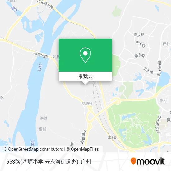 653路(基塘小学-云东海街道办)地图