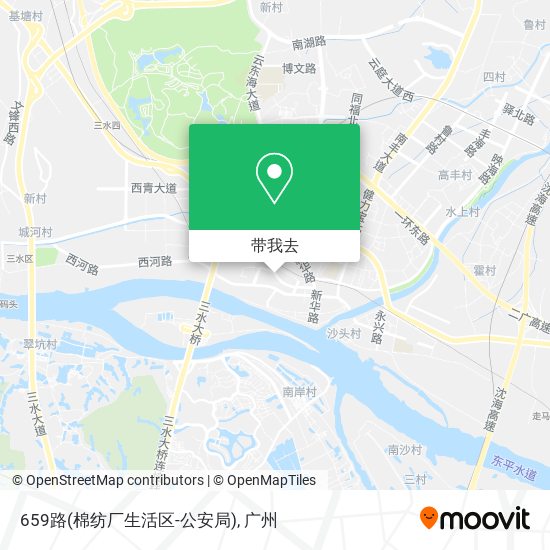 659路(棉纺厂生活区-公安局)地图