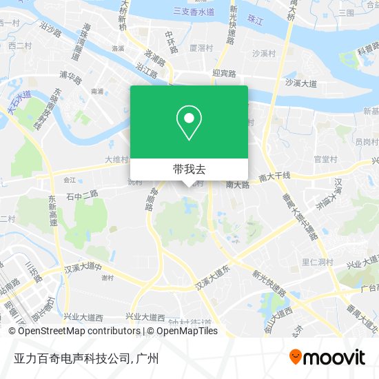 亚力百奇电声科技公司地图