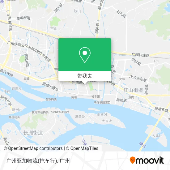广州亚加物流(拖车行)地图