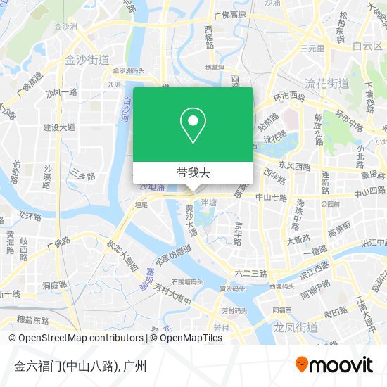 金六福门(中山八路)地图