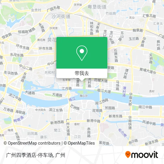 广州四季酒店-停车场地图