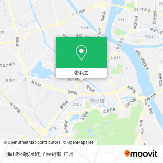 佛山科鸿纺织电子经销部地图