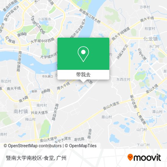 暨南大学南校区-食堂地图