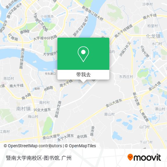 暨南大学南校区-图书馆地图