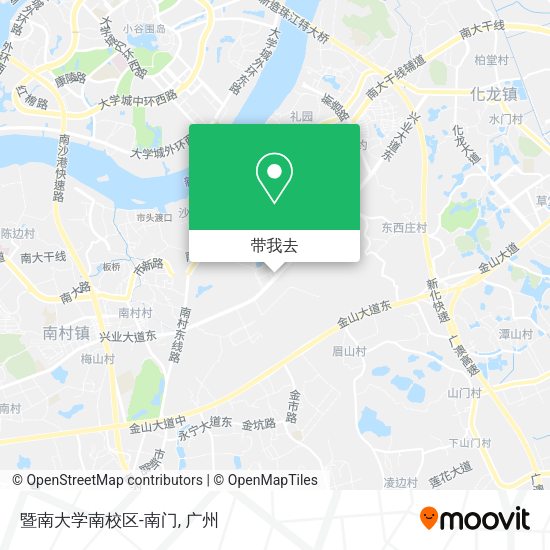 暨南大学南校区-南门地图