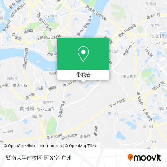 暨南大学南校区-医务室地图
