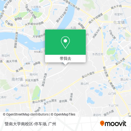 暨南大学南校区-停车场地图