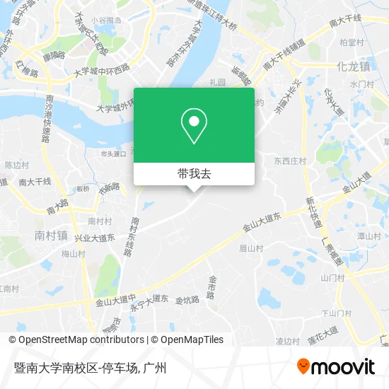 暨南大学南校区-停车场地图