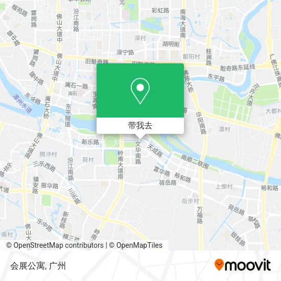 会展公寓地图