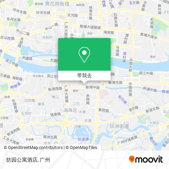 纺园公寓酒店地图