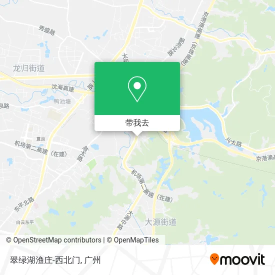 翠绿湖渔庄-西北门地图