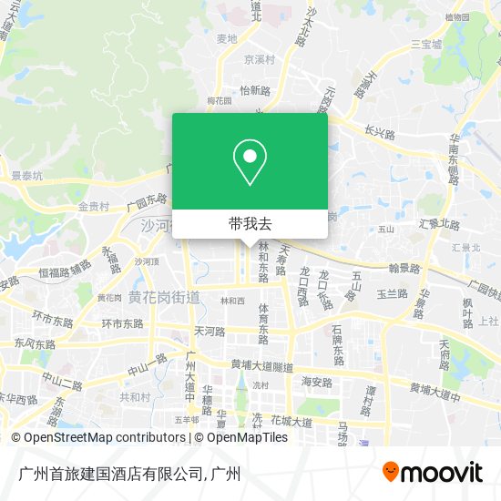 广州首旅建国酒店有限公司地图