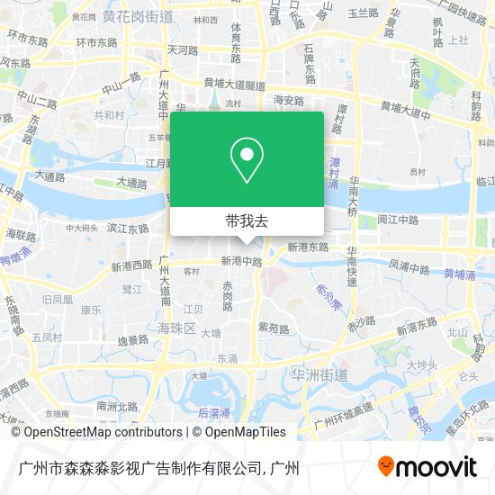 广州市森森淼影视广告制作有限公司地图