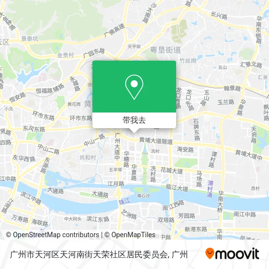 广州市天河区天河南街天荣社区居民委员会地图
