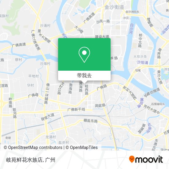 岐苑鲜花水族店地图