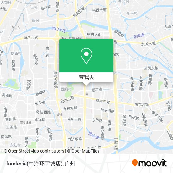 fandecie(中海环宇城店)地图
