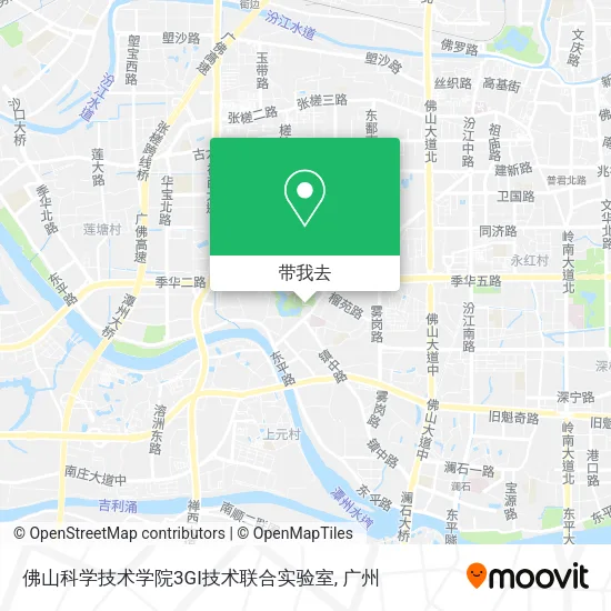 佛山科学技术学院3GI技术联合实验室地图