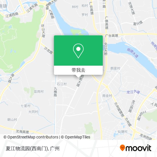 夏江物流园(西南门)地图