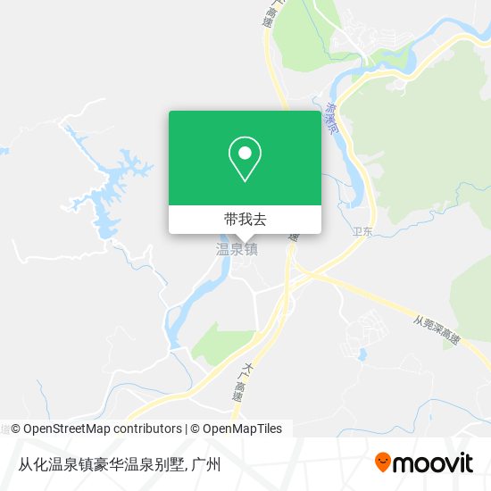 从化温泉镇豪华温泉别墅地图