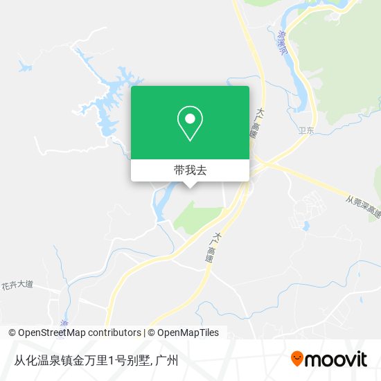 从化温泉镇金万里1号别墅地图