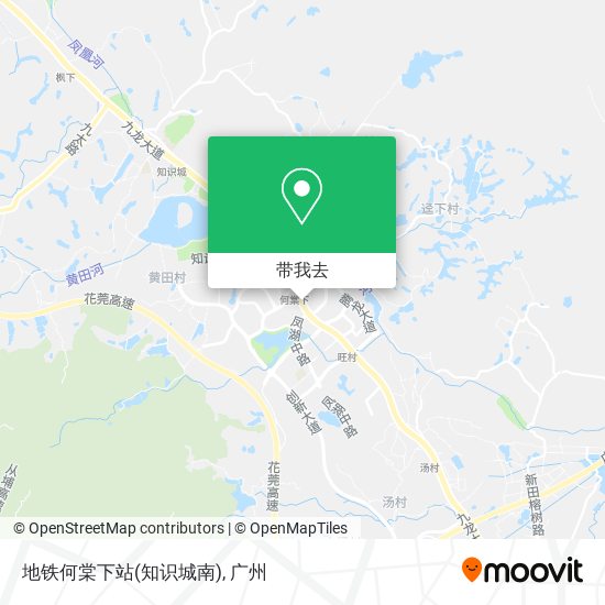 地铁何棠下站(知识城南)地图