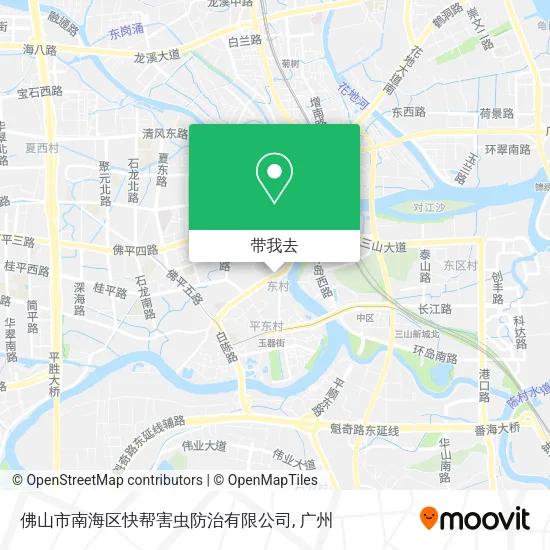 佛山市南海区快帮害虫防治有限公司地图