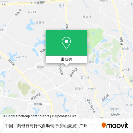 中国工商银行离行式自助银行(狮山菱展)地图