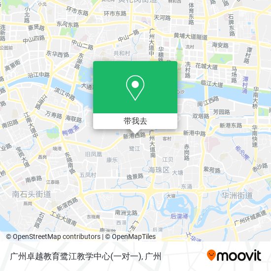 广州卓越教育鹭江教学中心(一对一)地图
