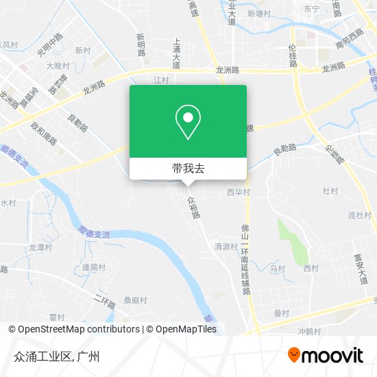 众涌工业区地图