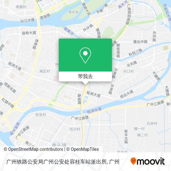广州铁路公安局广州公安处容桂车站派出所地图