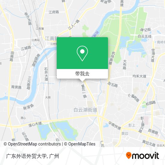 广东外语外贸大学地图