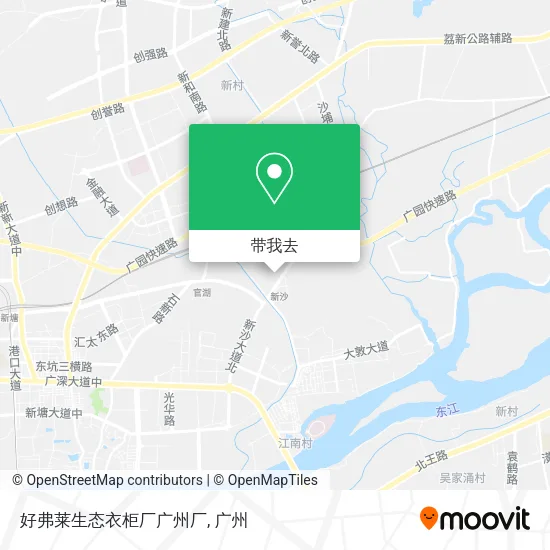 好弗莱生态衣柜厂广州厂地图