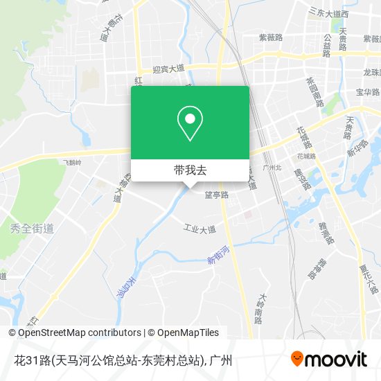 花31路(天马河公馆总站-东莞村总站)地图